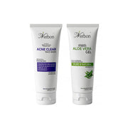 Nerbon Acne Clear Face Wash and Aloe Vera Gel Combo