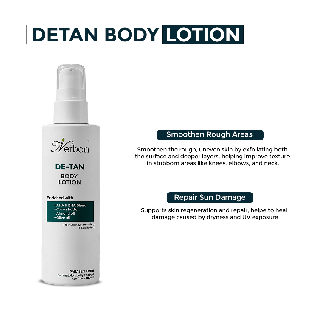 Nerbon De-Tan Body Lotion – Tan Removal & Brightening Lotion