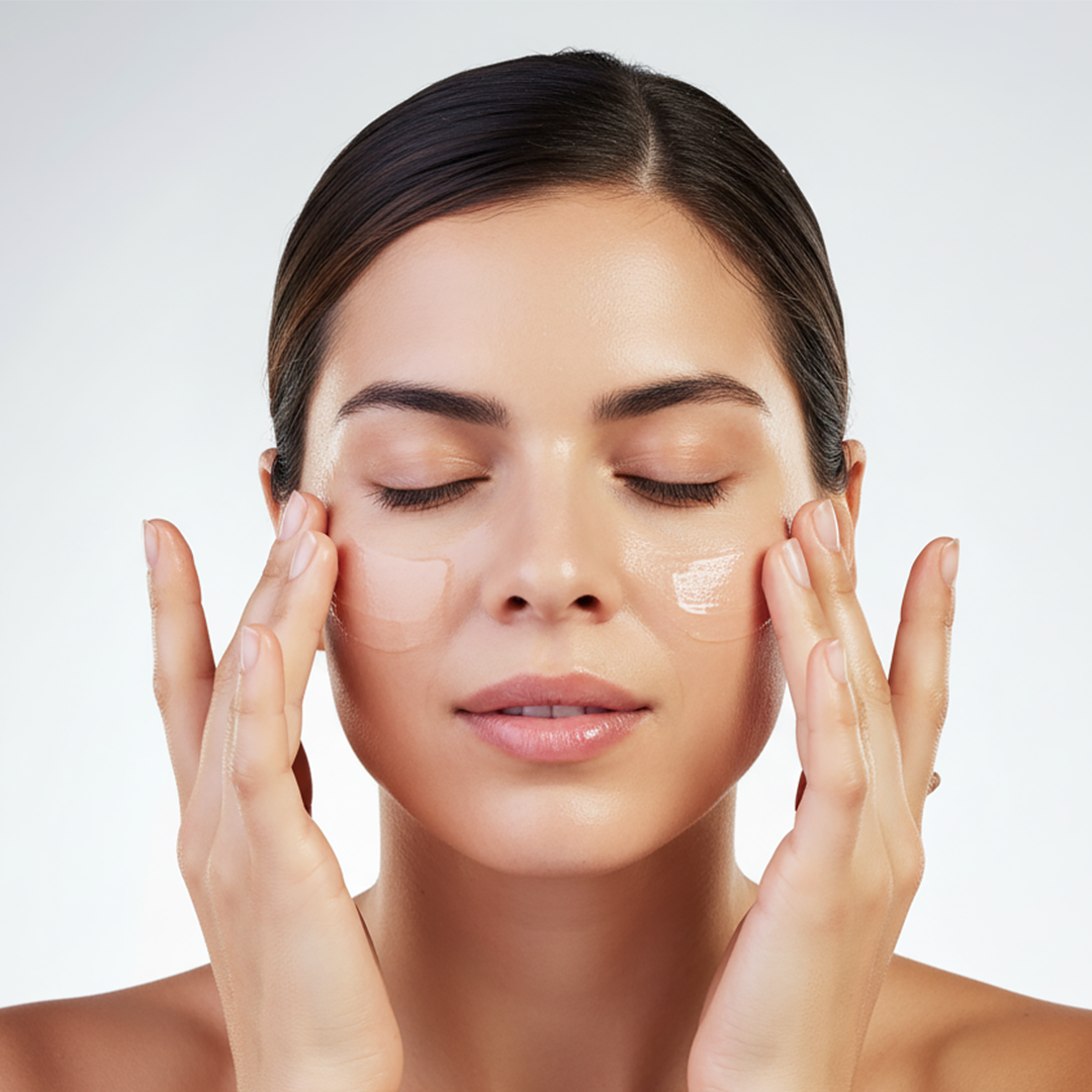 Apply aloe vera gel on face