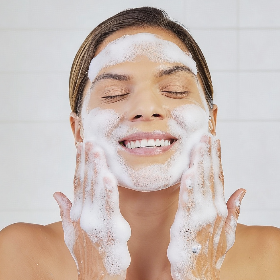Apply acne face wash on wet face