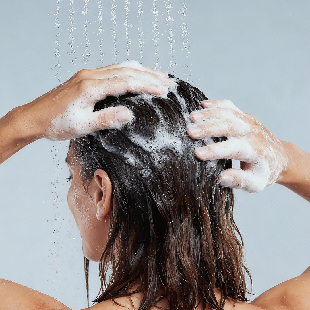 gently massage 1-2min on scalp