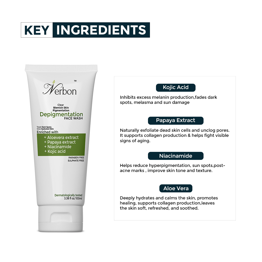 Nerbon Depigmentation Face Wash