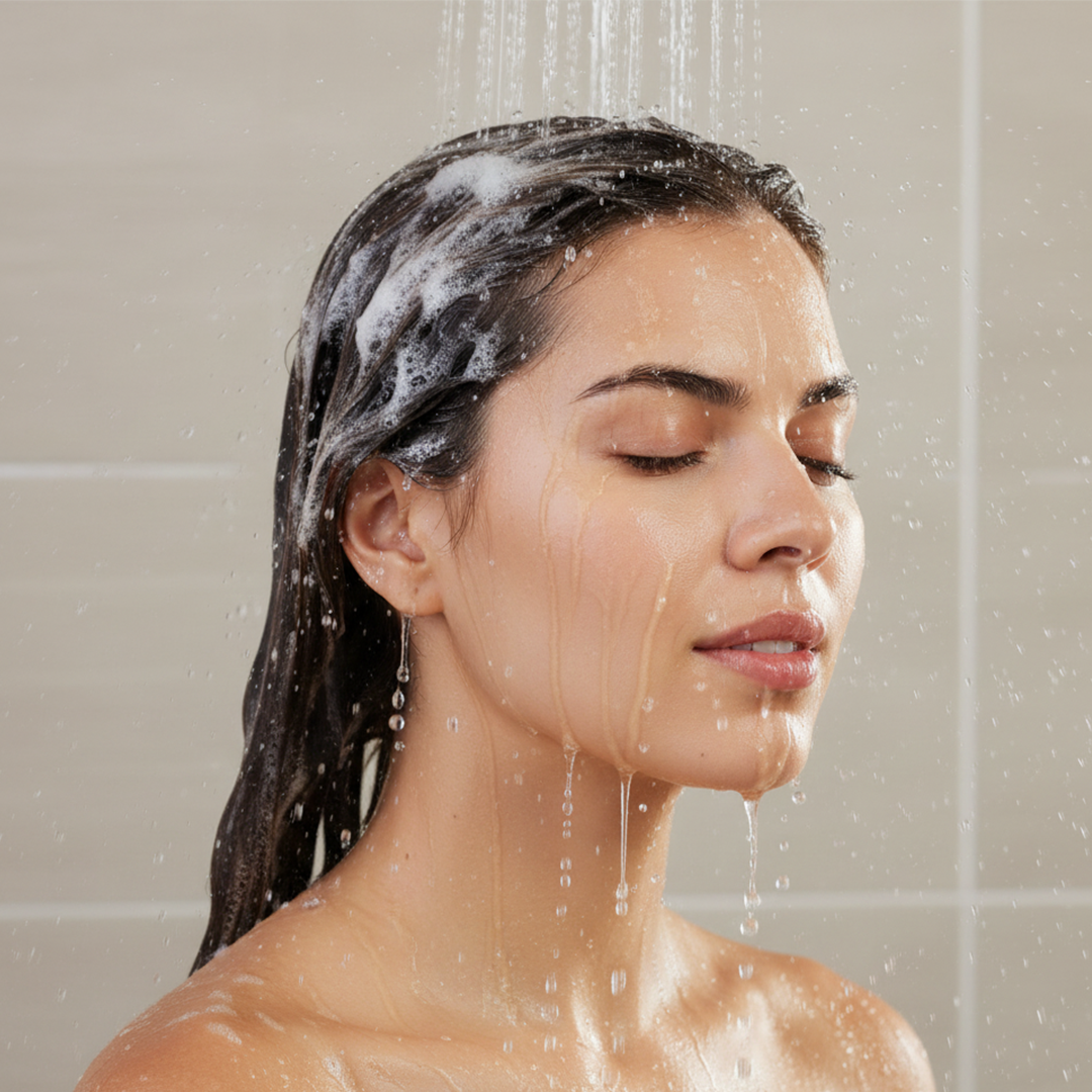 Wash hair with lukewarm water